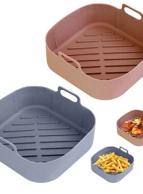 2pcs Square Drainage Slot Reusable Silicone Home Kitchen