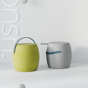 Nordic Living Room Ottoman Small Stool Ins Small Round