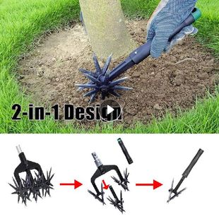 Garden Rotary Tiller Grass Repair And Seed Planting Tool