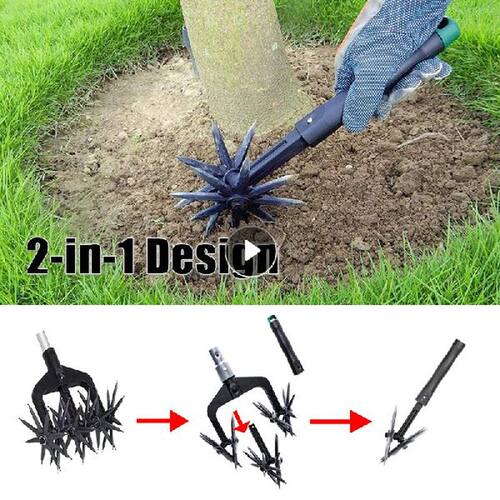 Garden Rotary Tiller Grass Repair And Seed Planting Tool