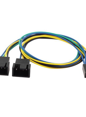 2 pcs 30cm PWM 2x4 Pin Y-Splitter A PC Fan Power Cable