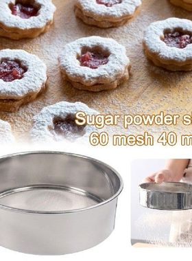 Flour Sifter Fine Mesh Stainless Steel Flour Sugar Powder