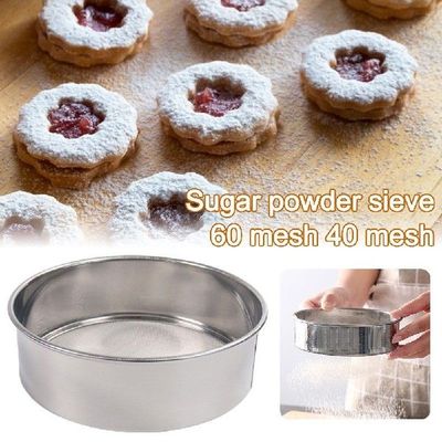 Flour Sifter Fine Mesh Stainless Steel Flour Sugar Powder