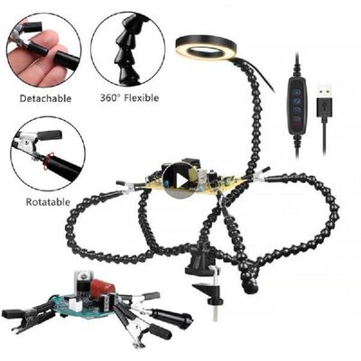 Soldering PCB Holder 5 Claws Clamp Flexible Helping Hands
