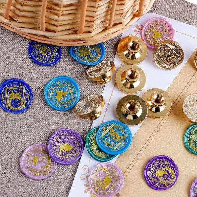 wax seal stamp vintage antique sealing invitations mermaid