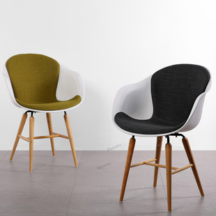 Nordic Dining Chair Kitchen Furniture Fabric Plastic Dining