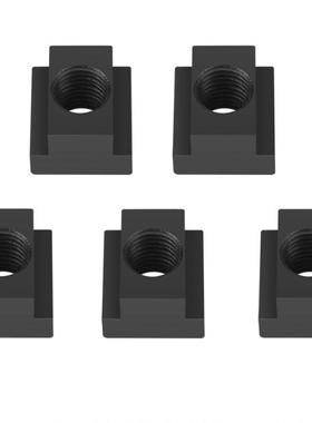 5 pcs  Black Oxide Finish T Slot Nuts M16 Threads Fit Into T