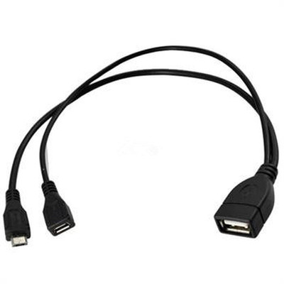 USB 2.0 A Female to Micro USB B male + Micro 5 Pin female Ho