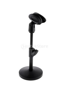 Table Desktop Microphone Stand Holder With Base Mic Clip #B