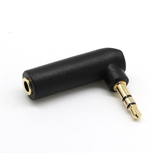 Right Angled 3.5mm Jack Headphone Adaptor Socket to Plug Ang