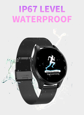 Waterproof Fashion Smart Watches Steel Band APP Supported Ca