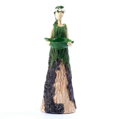 Hot Creative Resin Ornament Craft Fairy Statuary Bird