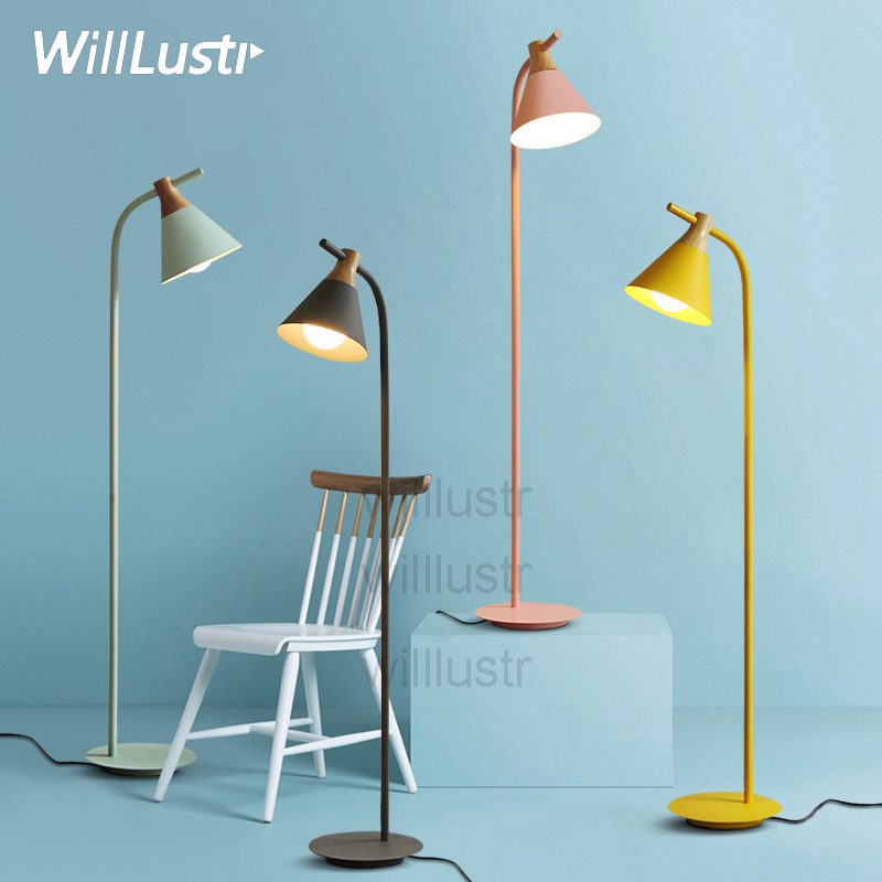 modern design Floor Lamp nordic Lighting macaron color Lamps