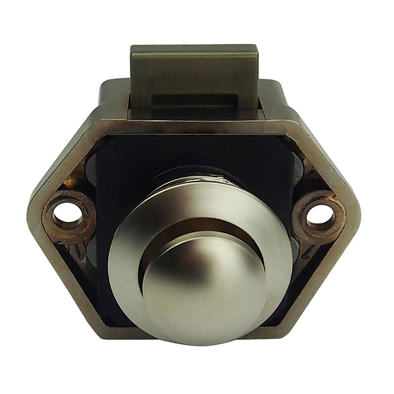 Push Lock Button 20mm Cupboard Door Knob RV Camper Car Motor