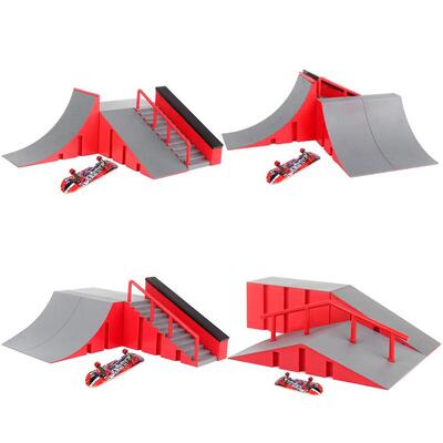 Mini Finger Skating Board Table Game Ramp Track Toy Exercise