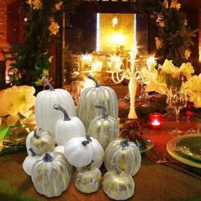 14 Pieces Pumpkin Decors Artificial Pumpkins Foam Crafts