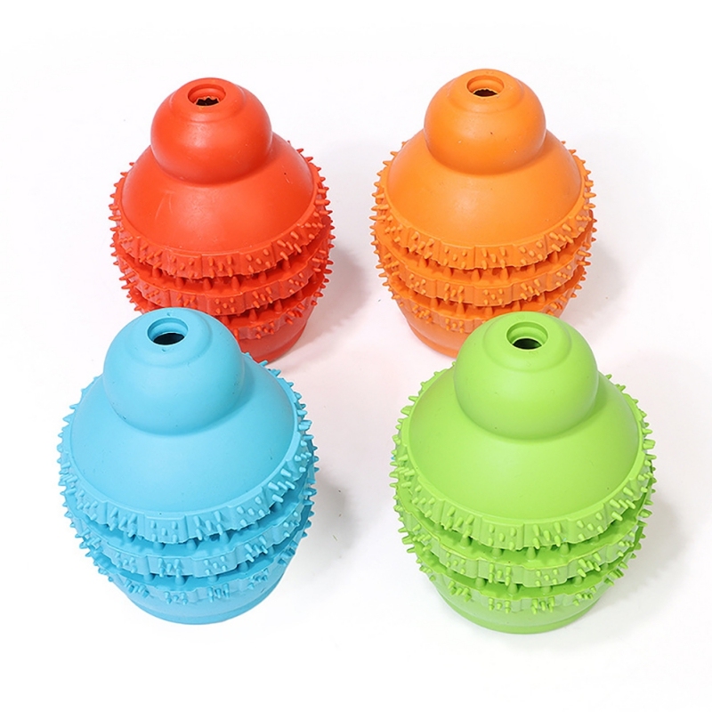 Pet Cats And Dogs Food Dog Chewing Natural Rubber Toys Slow