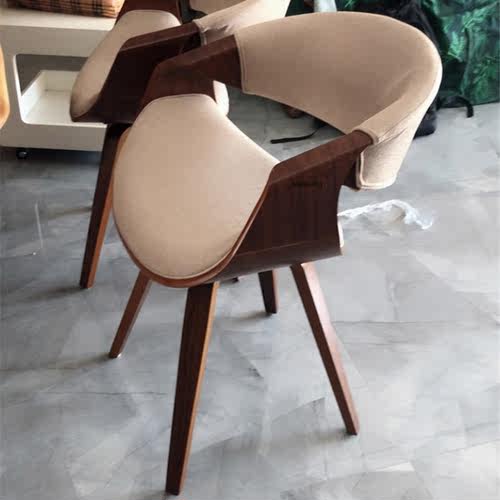 Nordic Dining Chairs for Kitchen Simple Armchair Home