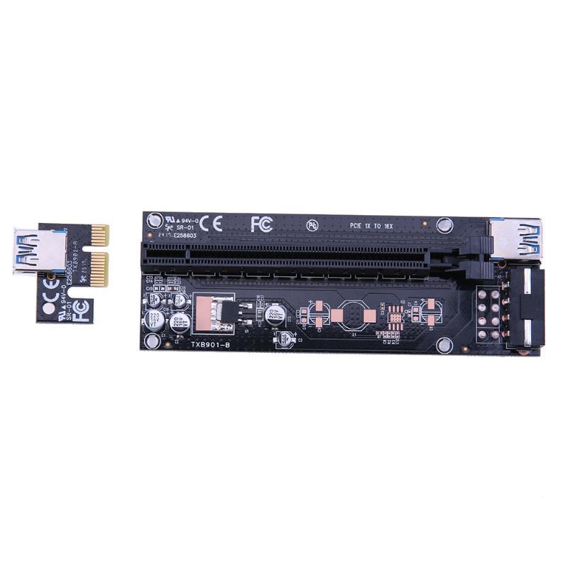 USB 3.0 PCIE Express 4x 8x 16x Extender Riser Adapter Card S