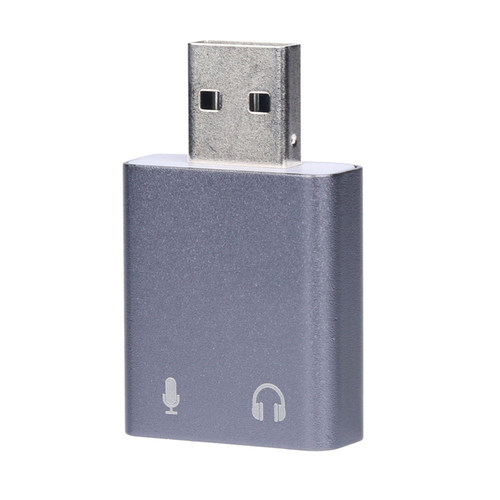 USB 2.0 To 3D Virtual Audio Sound Card Adapter Drop Shipping