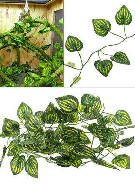 Artificial Watermelon Vine Reptile Lizards Terrarium Climb D