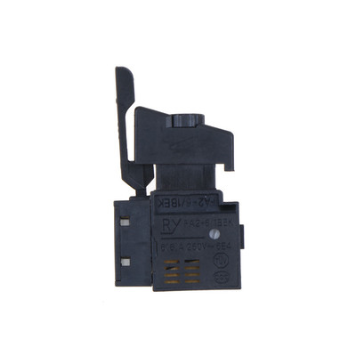 AC250V 6A Lock on Power Tool Trigger Button Switch Black