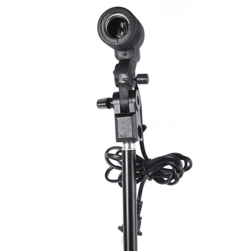 E27 Bulb Holder Socket Flash Swivel Bracket Photo Light Lamp