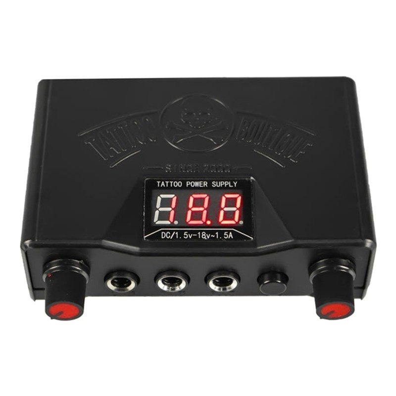 mini tattoo power supply dual led 3 digital lcd display