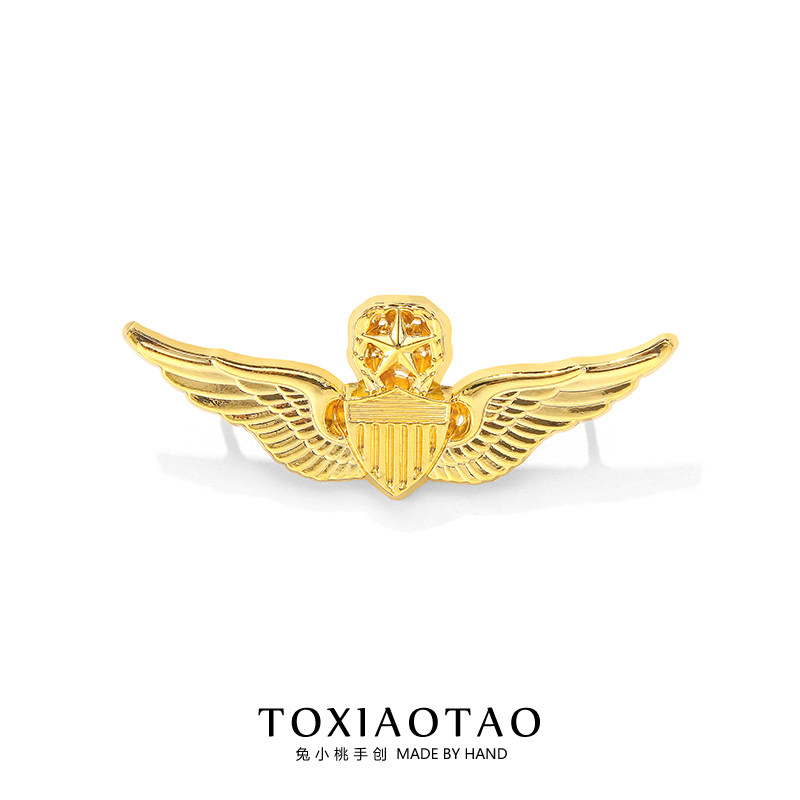 空军飞行员纪念徽章胸针别针配饰