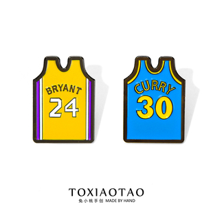 金属徽章别针个性 NBA24号科比库里篮球迷球衣胸针书包服装 配饰品