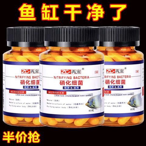 鱼缸硝化细菌胶囊去除腥味水质净化打造空气缸分解鱼粪必备用品-封面