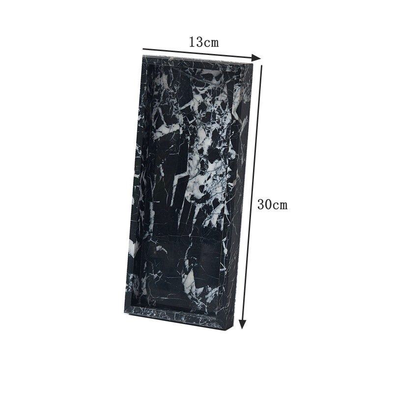 天然精选宝黑大理石托盘香水饰品收纳托黑白灰极简风装饰盛放托盘,家居饰品,香薰托盘,淘宝优惠券,粉丝福利购,淘宝优惠卷