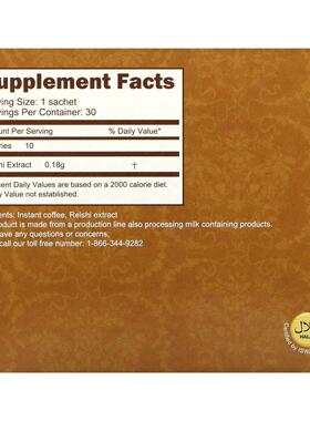 啡常青咖,2 合 1 灵芝咖啡，30，每包 2. 3 包盎司（SPE65.4 克）