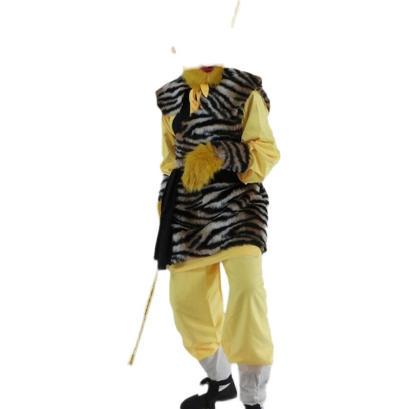 新年孙悟空美猴王行者虎皮裙演出服86版西游记唐装舞台