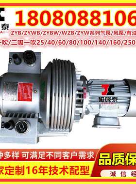 深圳模切机专用真空气泵ZYBW140E塑料机械注塑机真空泵无油干式泵
