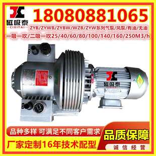 深圳模切机专用真空气泵ZYBW140E塑料机械注塑机真空泵无油干式泵