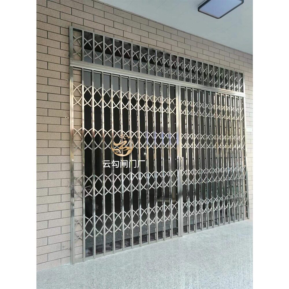 防盗伸缩折叠推拉门铝合金
