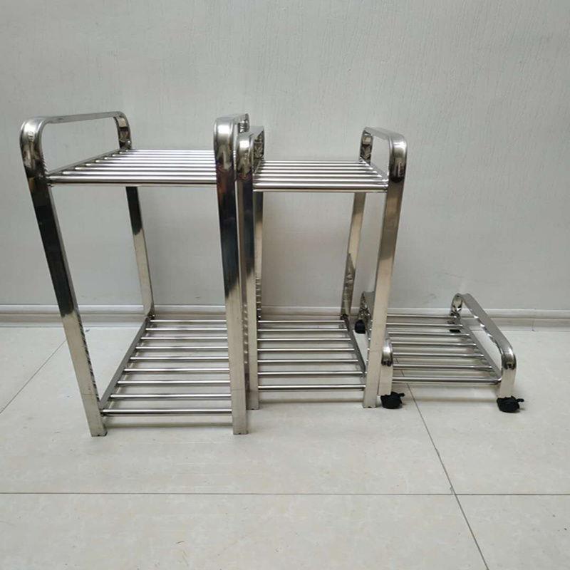 电脑主机架托架不锈钢带轮主机架移动置物机箱架键盘架机箱托架