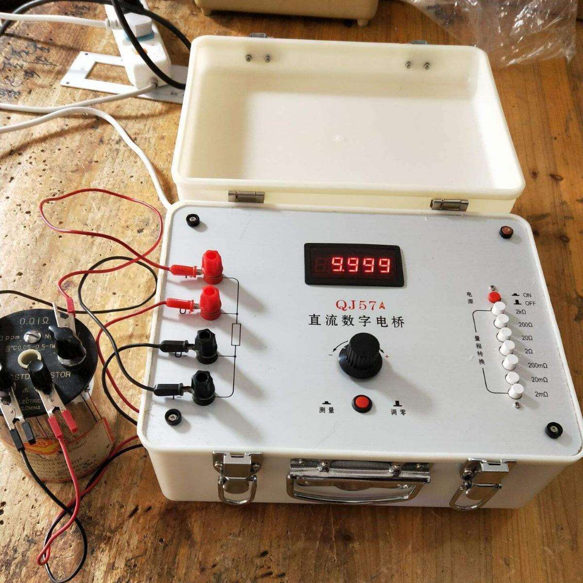 QJ57A直流数字电桥QJ57A数显电桥0.1微欧姆步进