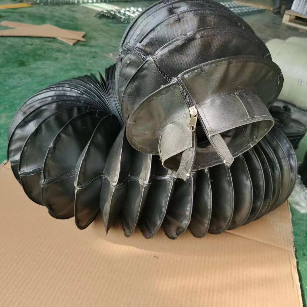 厂家图纸制做圆筒伸缩式丝杠防护罩耐高温防尘缝制带拉链式防尘罩