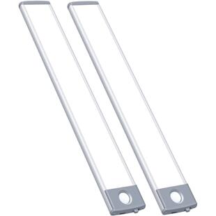 智能光控人体感应小夜灯过道走廊家用衣柜橱柜灯带长条可充电插电