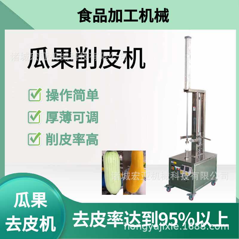 商用立式南瓜削皮机 自动冬瓜单头剥皮机 菠萝哈密瓜去皮机