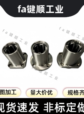 420材质LSL18/LSL19-D12 16 20 25 30引导式直线方法兰轴承双衬型