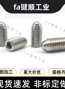 ZAH51 不锈钢 球头柱塞 轻载重载加长型玻珠 BSML/BSZL 3 4 5 6 8