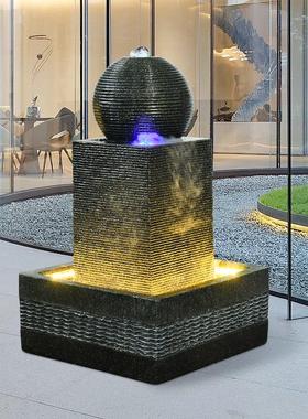 大型流水喷泉招财风水球客厅家居水景摆件阳台庭院假山装饰品落地