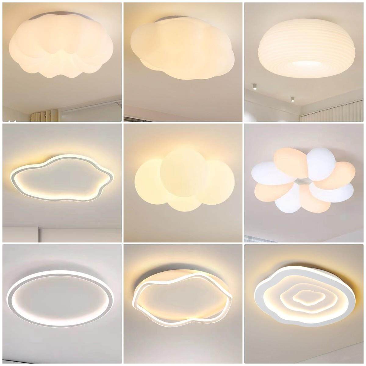 北欧ins网红奶油风现代简约吸顶灯护眼吊灯创意月球儿童房卧室灯,家装灯饰光源,智能吊灯,淘宝优惠券,粉丝福利购,淘宝优惠卷