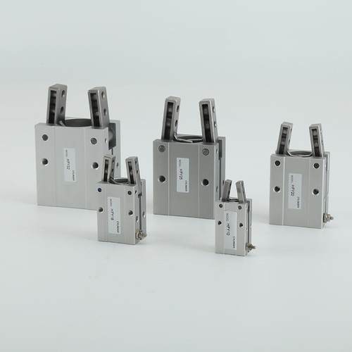 亚德客型手指气缸HFY16平行导轨夹爪手指气缸气爪开闭型气动气缸