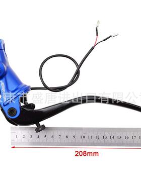 GOOFIT 22mm摩托车改进液压制动液压泵离合器杆套件带储液罐红色