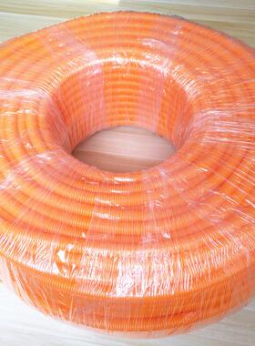 工厂现货4倍拉升强度新能源汽车用黑色橙色聚丙烯PP阻燃波纹管