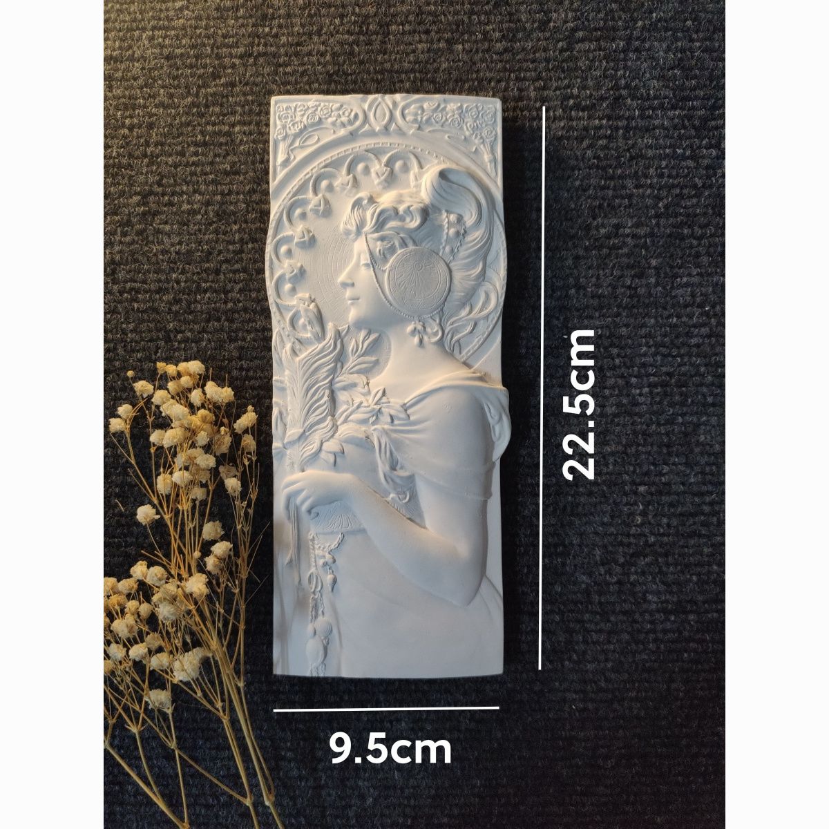 阿尔丰斯·穆夏立体浮雕画石膏壁壁饰
